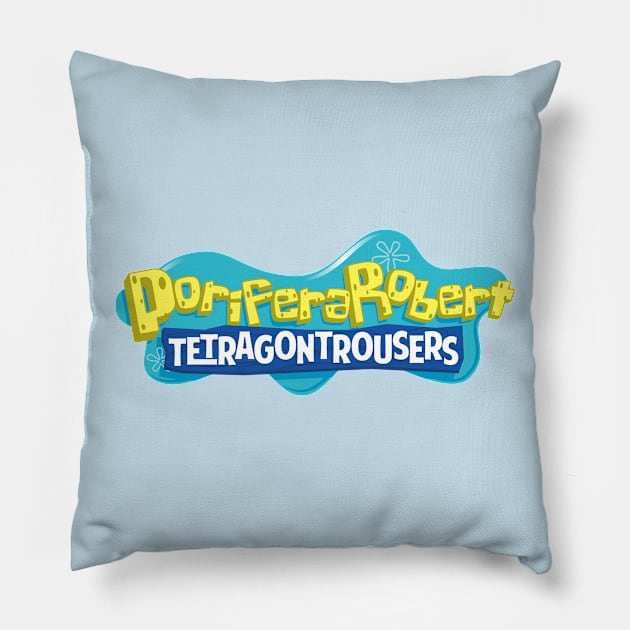 PoriferaRobert TetragonTrousers Pillow by synaptyx