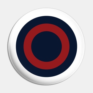 Navy Red Circles Pin