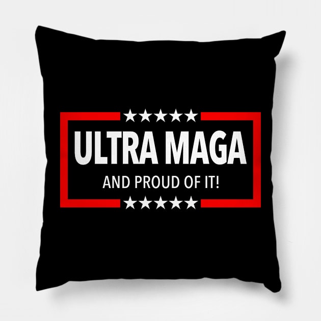 ULTRA MAGA Pillow by Tainted