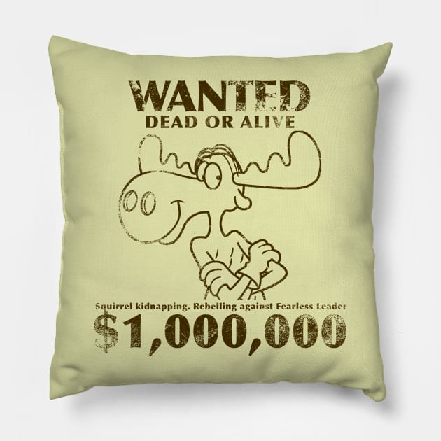 Bullwinkle Wanted Wild West Pillow by LuisP96