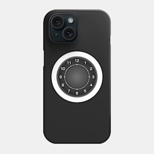 Modern watch in black Phone Case