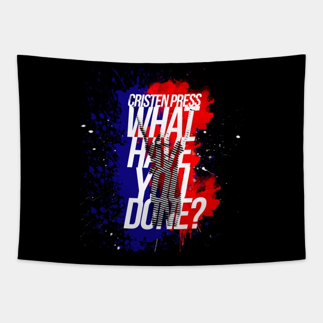 Christen Press What Have You Done? Tapestry by samaritan100