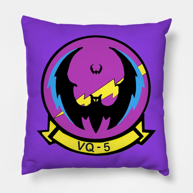 Fleet Air Reconnaissance Squadron Five (VQ-5) Pillow by Airdale Navy