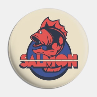 Seal Beach Salmon Pin