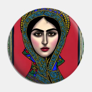 Iranian woman in a Byzantine style - Iran Pin