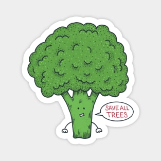 Worried Broccoli Magnet