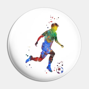 Male Soccer Player Pin