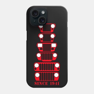 Jeep Grills Red Logo Phone Case