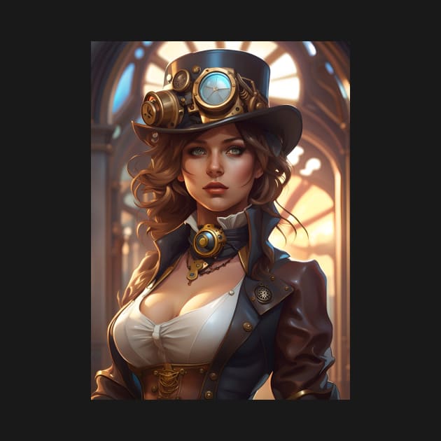 Steampunk Lady by PrancingPeekees