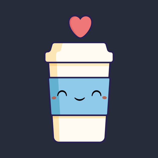 Hearty Cute Kawaii Coffee by happinessinatee