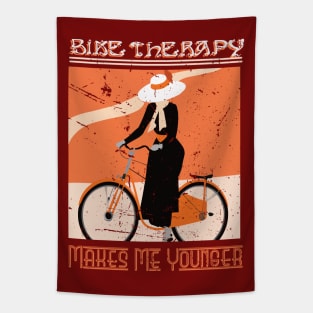 Bike Girl T-shirt Tapestry