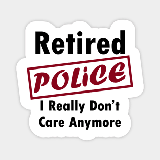 Retired Police Magnet