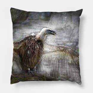 Vulture - portrait 02 Pillow