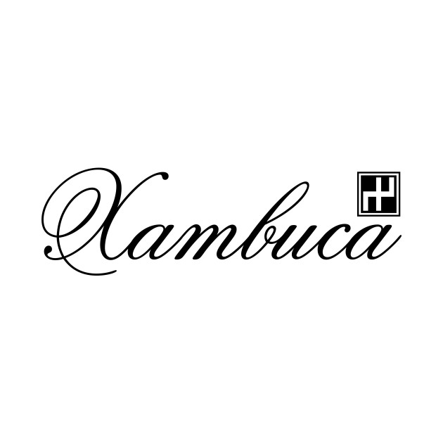 Xambuca Cursive Text with block logo by DISSIMULATA DESIGNS BY XAMBUCA