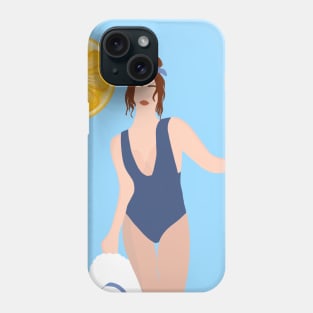 Woman at the beach 9 Phone Case