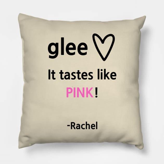 Glee/Pink Pillow by Said with wit