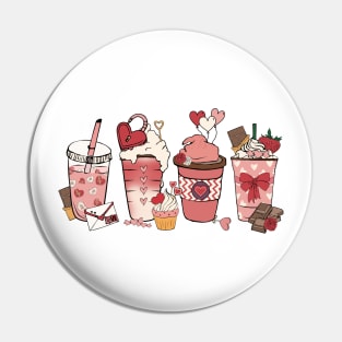 Valentines Coffee Pin