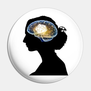 Critical Thinking Female Pin