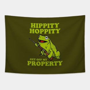 Hippity Hoppity Abolish Private Property Tapestry