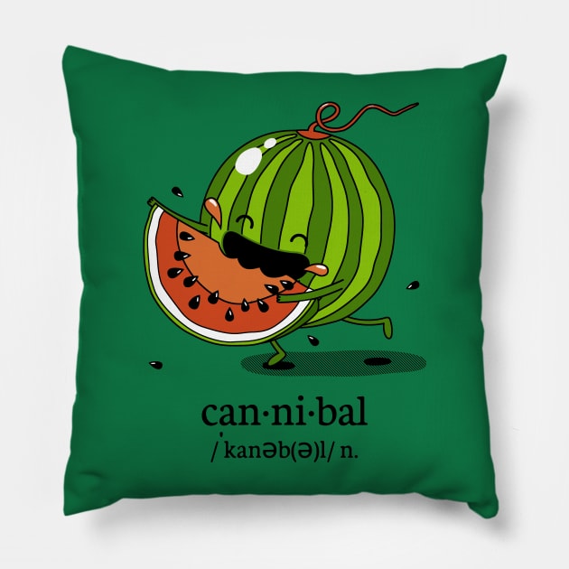 Cannibal Melon Pillow by CoDDesigns