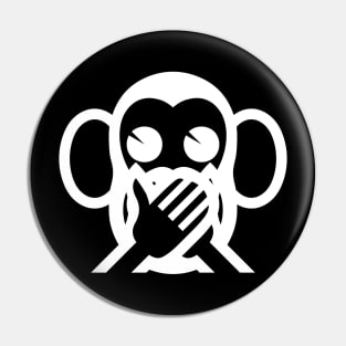 3 Wise Monkeys Iwazaru 言わざる Speak NO Evil Emoji Pin