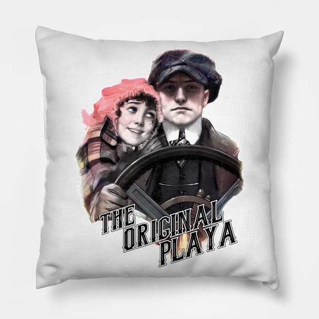 Th Original Playa- Vintage Style Pillow by Joaddo