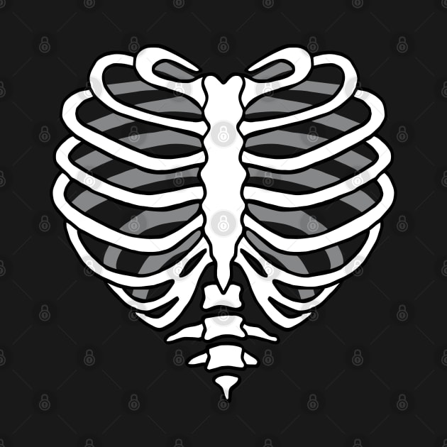 Skeleton rib cage heart by beakraus