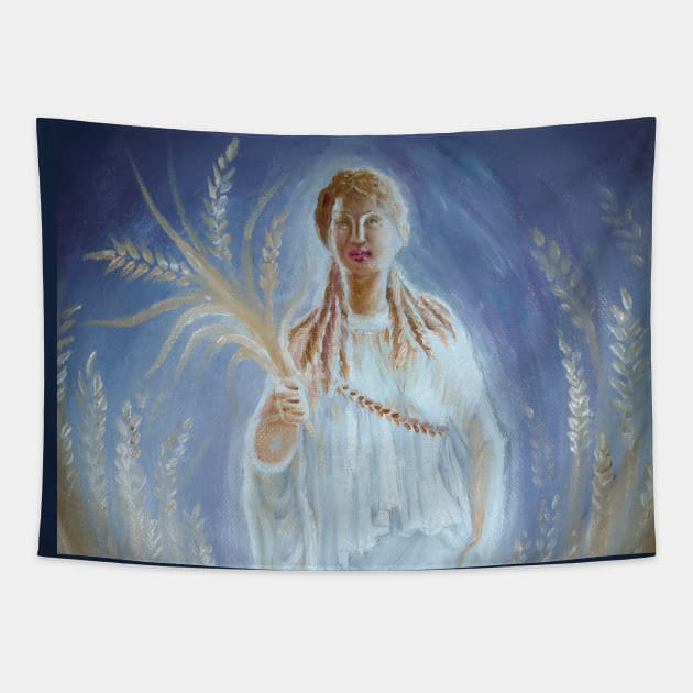 Kore, the juvenile Persephone Tapestry by CORinAZONe