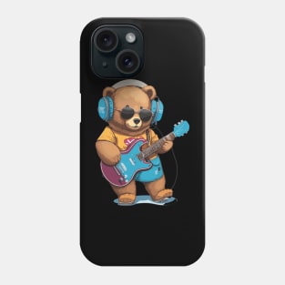 Teddy Bear Play Guitar Phone Case