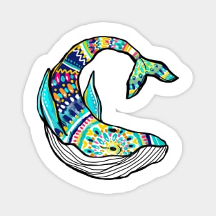 Colorful Whale Magnet