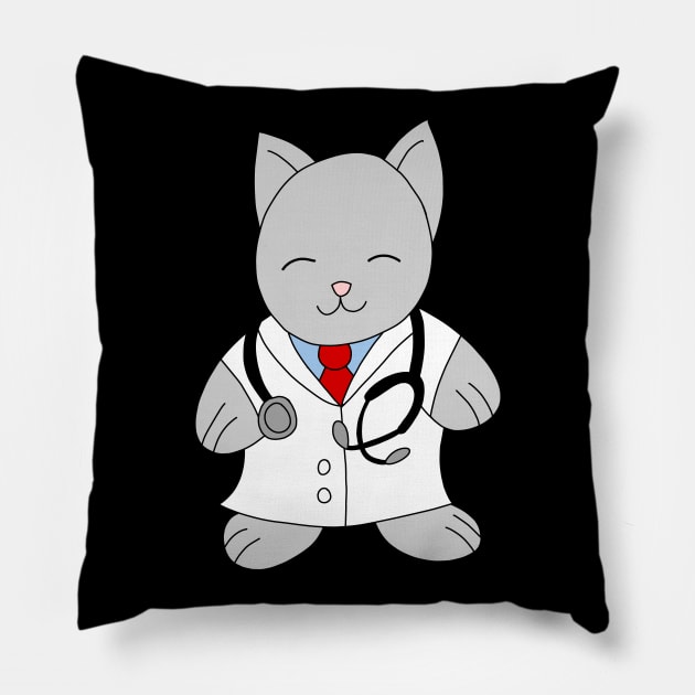 Healthcare Cat Pillow by pako-valor