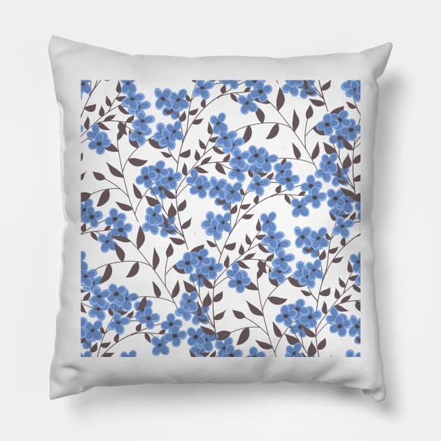 Blue lilac Pillow by katerinamk