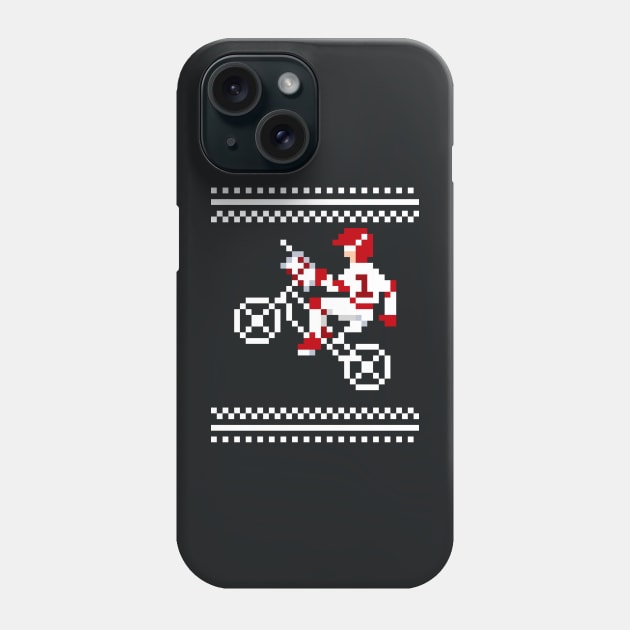 BMX videogame pixel art Phone Case by TommySniderArt