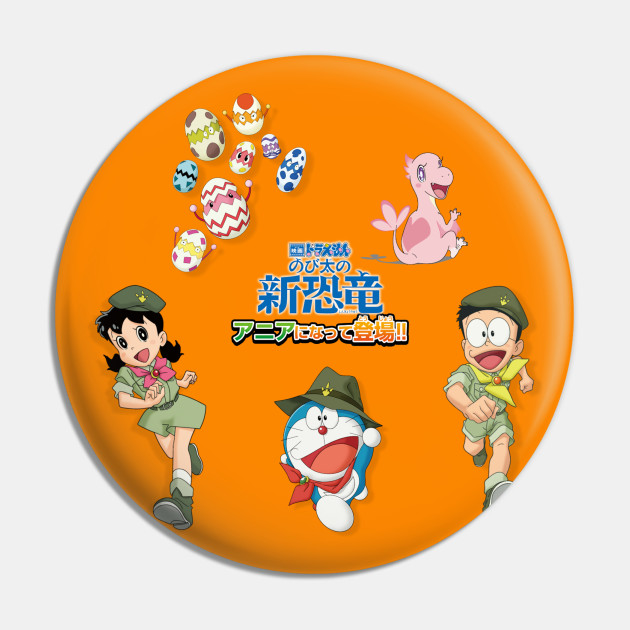 Nobita Shizuka Doraemon New Dinosaur Movie Nobita Shizuka Doraemon New Dinosaur Pin Teepublic De