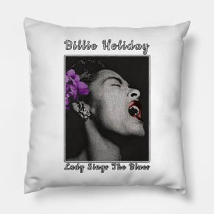 billie holiday vintage Pillow