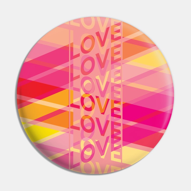 Love Ribbons in Pinks and Yellows Pin by McNutt