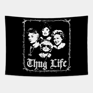 Girls thug life golden Tapestry