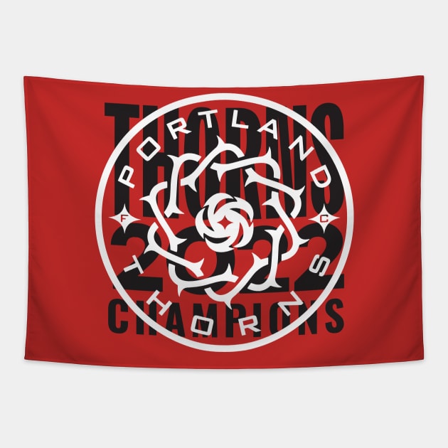 Thorns Champions 14 Tapestry by Very Simple Graph