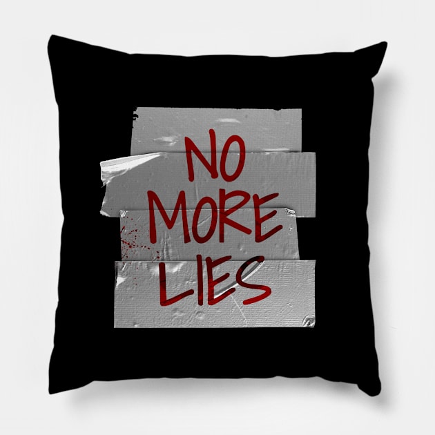 Goverment Gotham - No More Lies Pillow by Thermul Bidean