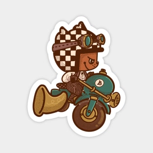 Steampunk MotoBub Magnet