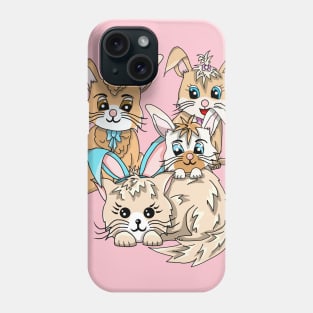 Cute Kitty Cat Pretending to be a Bunny Phone Case