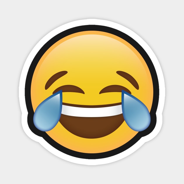 Crying with Laughter Emoji Magnet by Radradrad