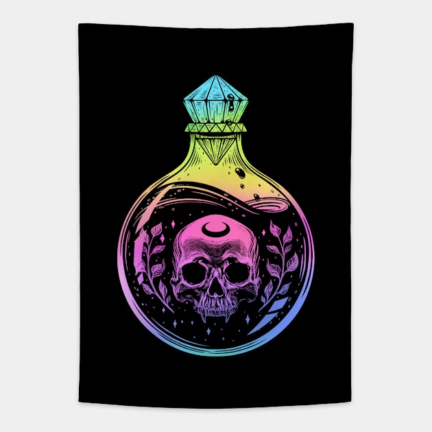 Poison. Vampire Skull Tapestry by OccultOmaStore