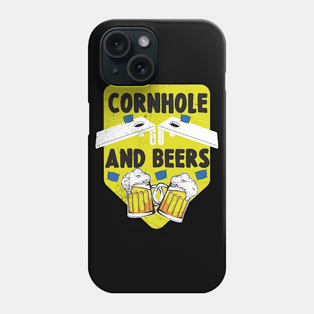 Cornhole And Beers funny gift Phone Case by dconciente