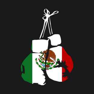 Mexico boxing gloves with Mexican flag for boxer T-Shirt