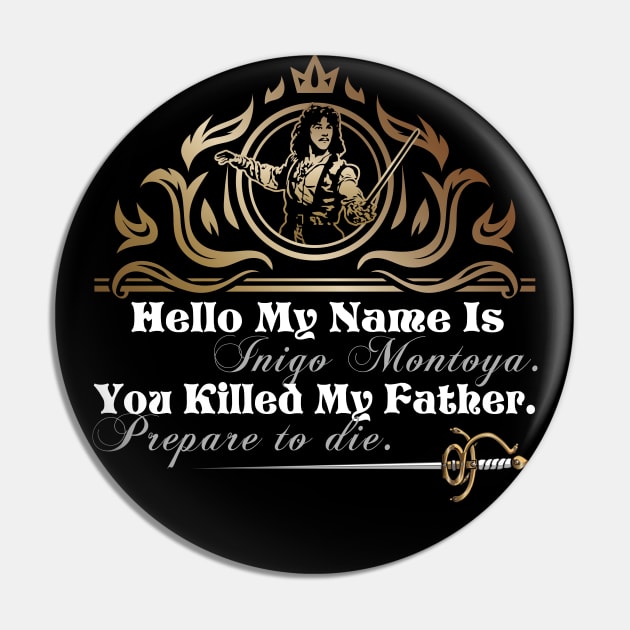 Inigo Montoya Quote Pin by Alema Art