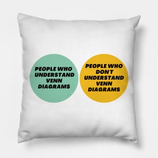 Venn Diagram: People who understand Venn Diagrams vs. People who don’t understand Venn Diagrams Pillow