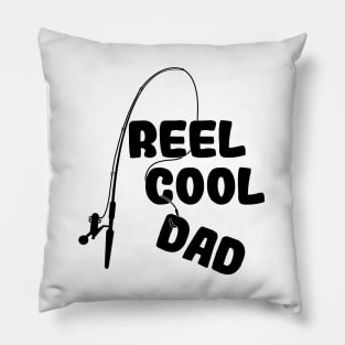 'Reel Cool Dad' Awesome Father Fishing Gift Pillow