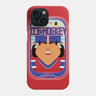 Ice Hockey Red and Blue - Boardie Zamboni - Indie version Phone Case