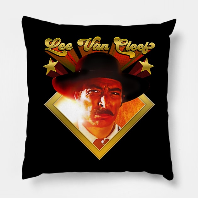 Lee Van Cleef Lives Pillow by UnlovelyFrankenstein